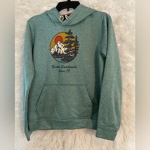 Burton Snowboards Women’s Oak Hooded Pullover With Fleece Lining. Medium